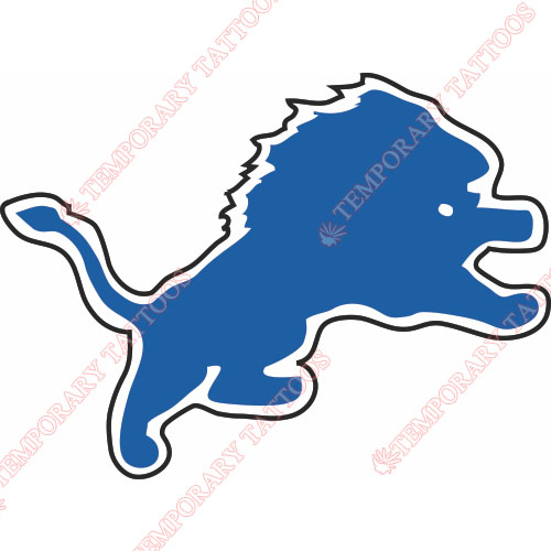 Detroit Lions Customize Temporary Tattoos Stickers NO.517